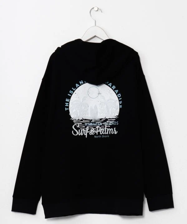 Sweat à capuche en maille confortable pour homme SURF＆Palms