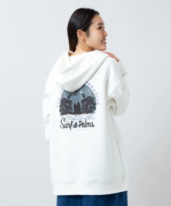 Sweat à capuche en maille confortable pour homme SURF＆Palms