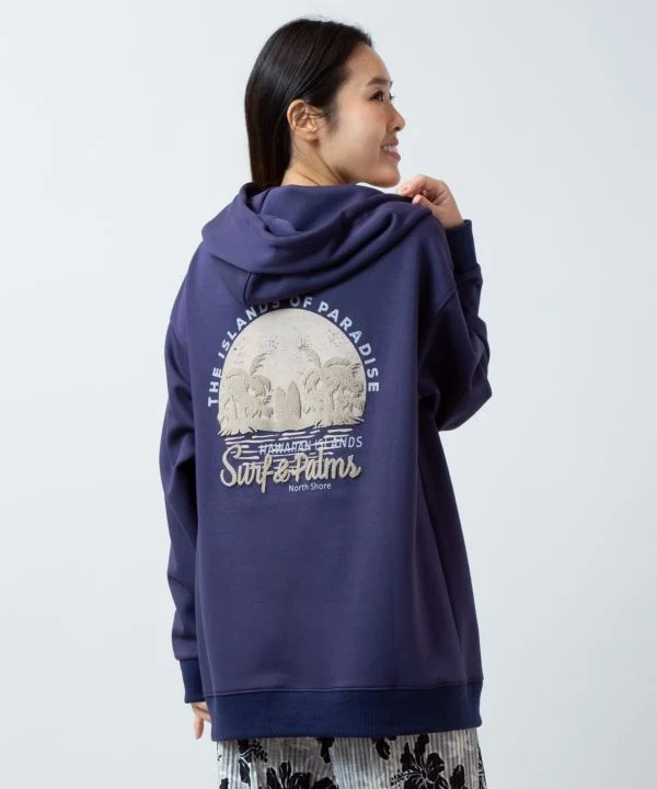 Sweat à capuche en maille confortable pour homme SURF＆Palms