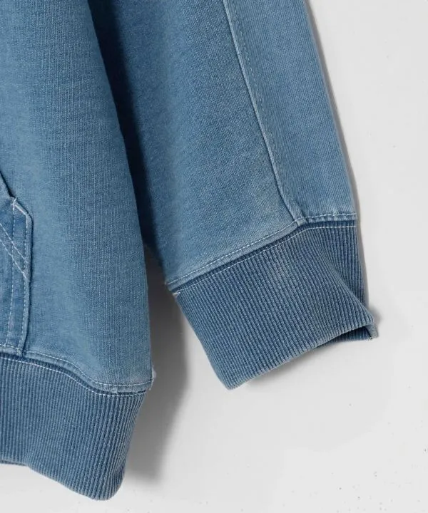 Sweat à capuche en denim contrasté SURF&Palms pour hommes