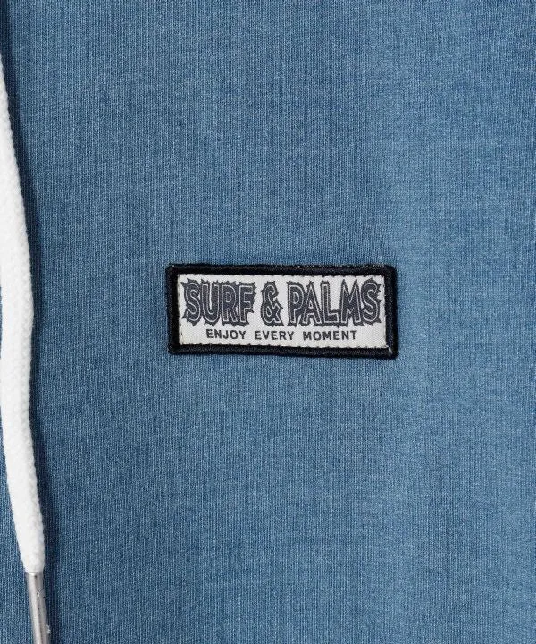 Sweat à capuche en denim contrasté SURF&Palms pour hommes