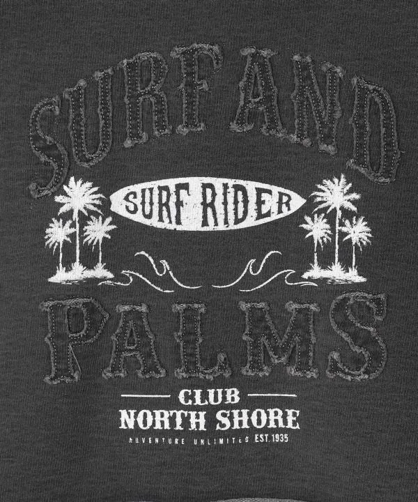 Sweat à capuche en denim contrasté SURF&Palms