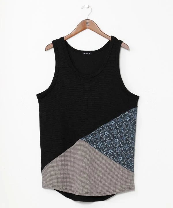 Débardeur patchwork pour homme