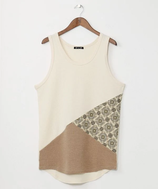 Débardeur patchwork pour homme