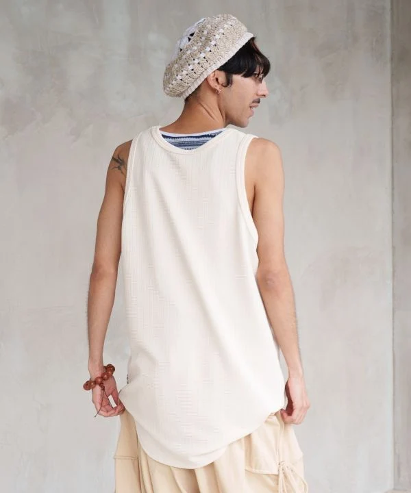 Débardeur patchwork pour homme