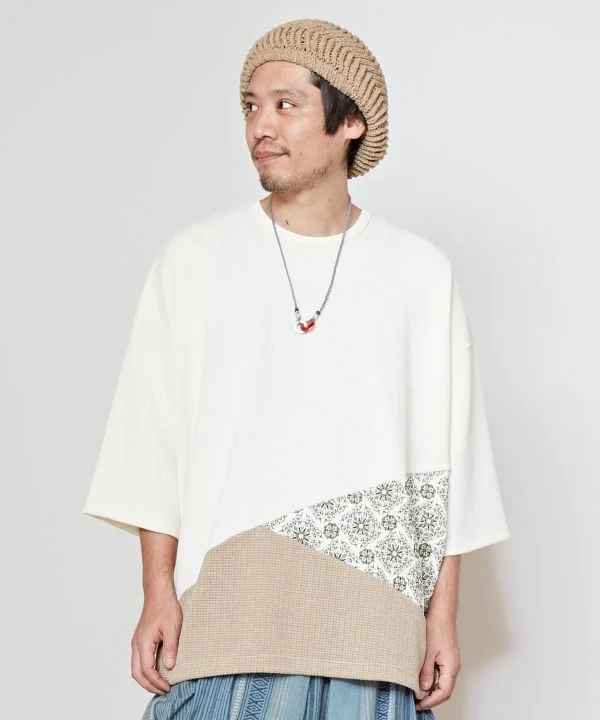 Haut ample patchwork pour homme