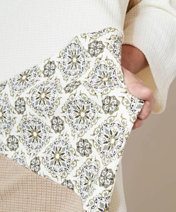 Haut ample patchwork pour homme