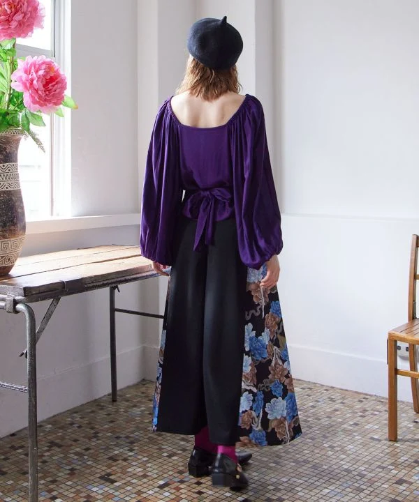 Haut fluide en satin