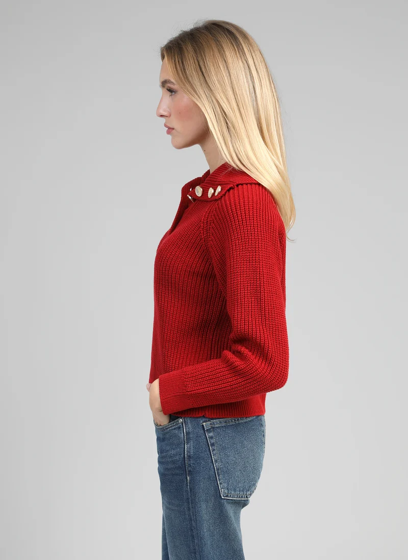 PULL VENISE rouge