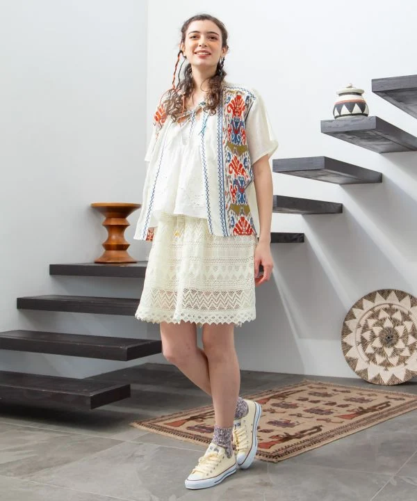 Chemise brodée