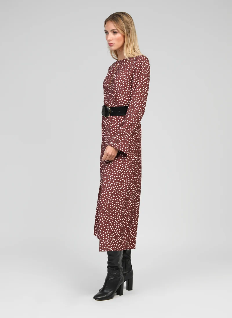 ROBE MIDI MASELMA jakaranda choco