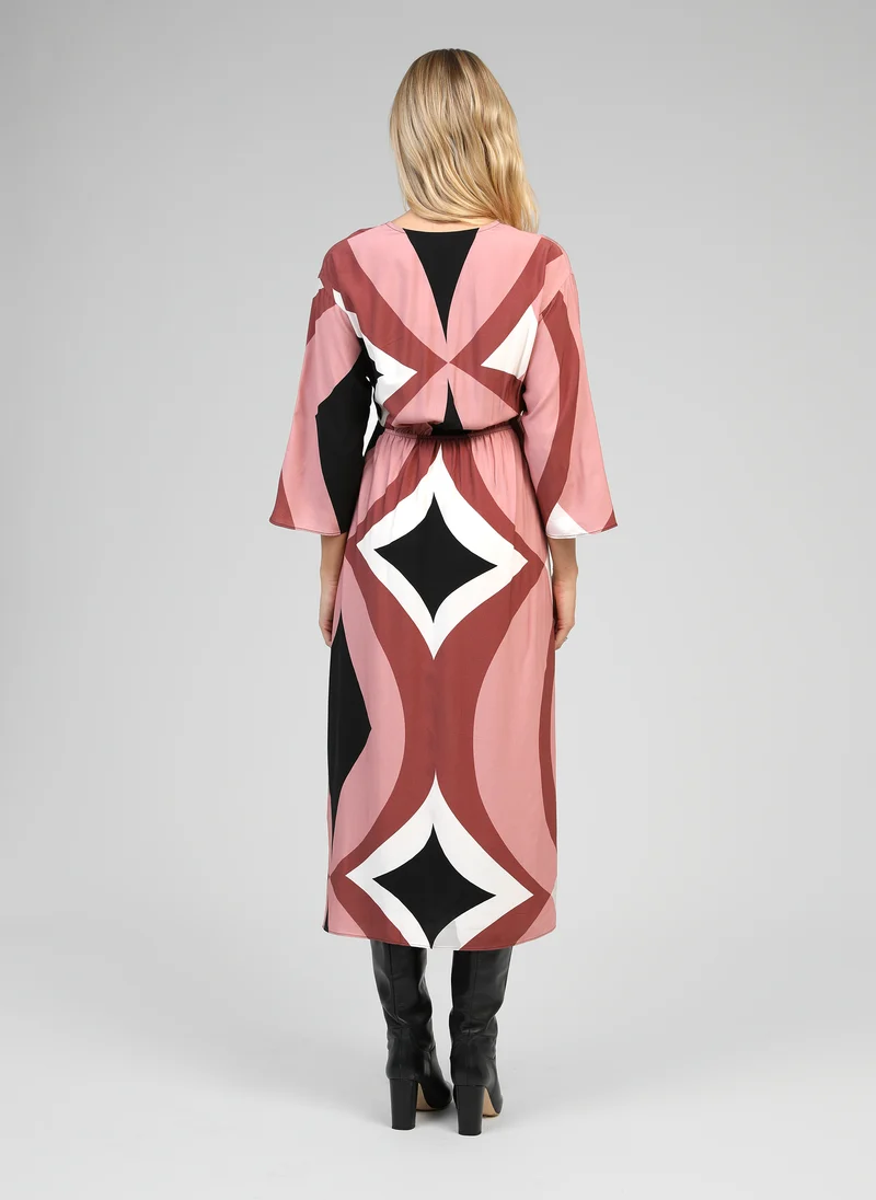 ROBE MIDI MASAMY galimo rose