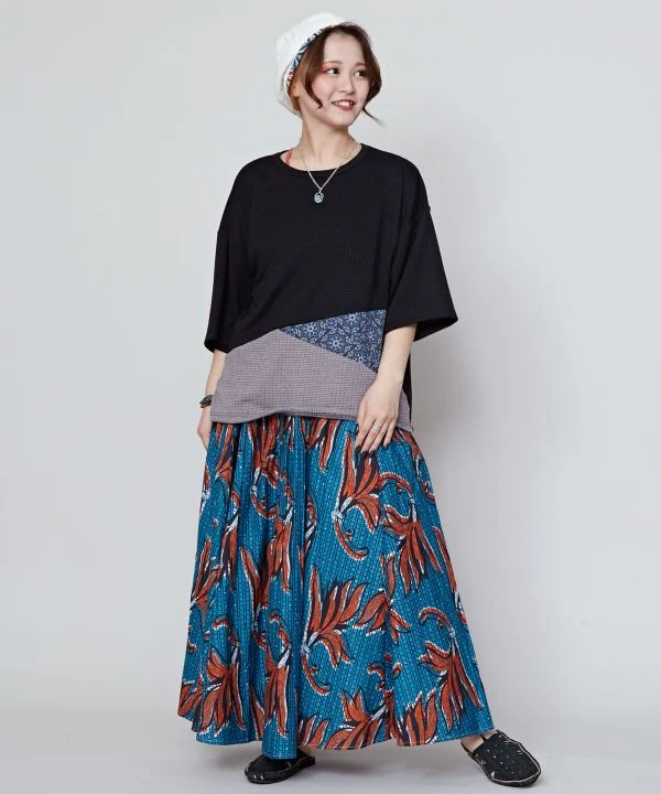 Haut ample en patchwork