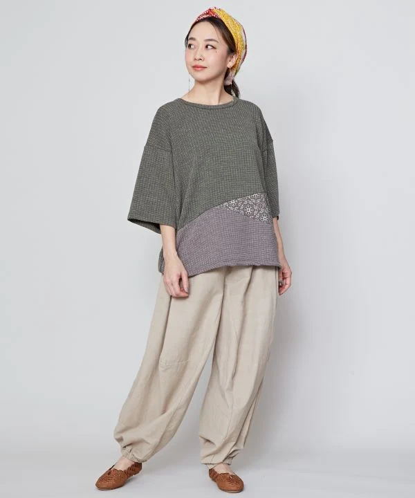 Haut ample en patchwork