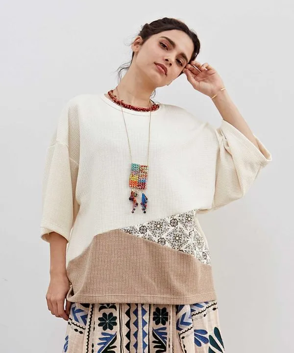 Haut ample en patchwork