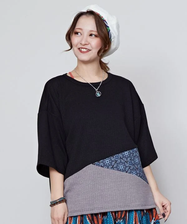 Haut ample en patchwork