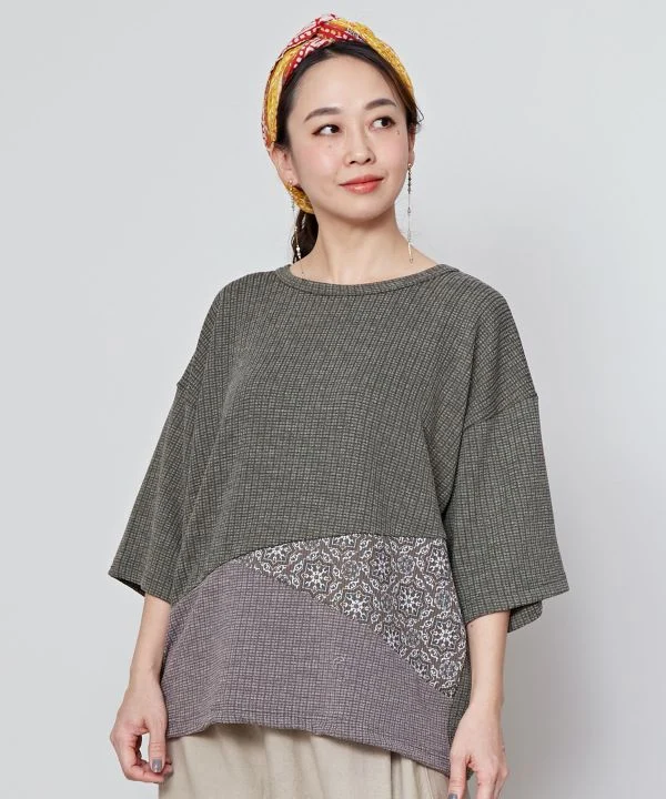 Haut ample en patchwork