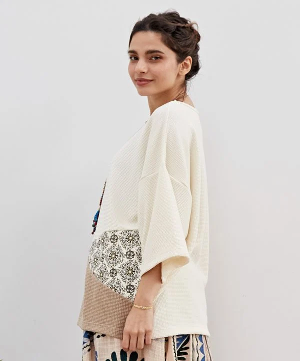 Haut ample en patchwork