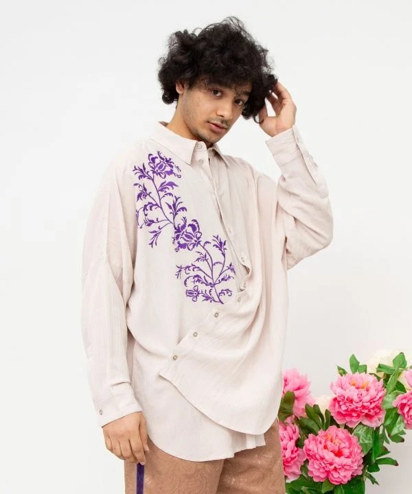 Chemise bohème brodée polyvalente