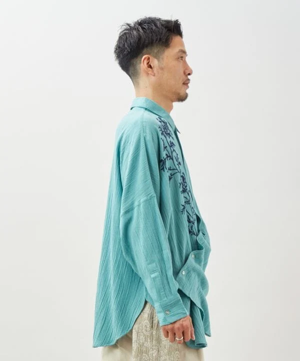 Chemise bohème brodée polyvalente