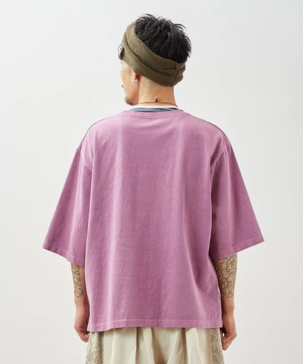 T-shirt homme brodé tigre style rétro