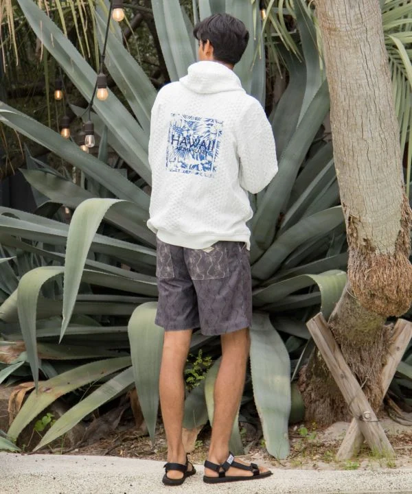 Sweat à capuche homme à détails texturés