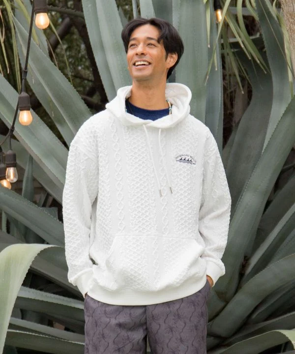 Sweat à capuche homme à détails texturés