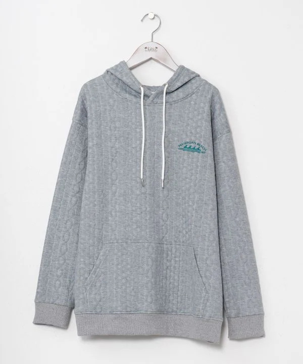 Sweat à capuche homme à détails texturés