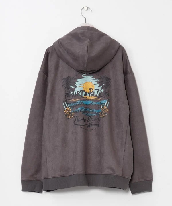 Sweat à capuche en daim SURF & Palms pour hommes
