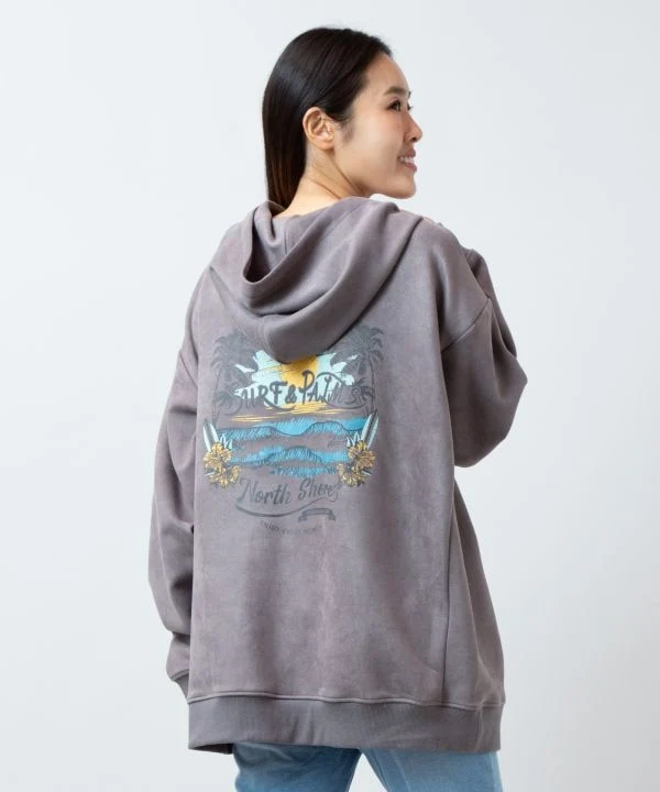 Sweat à capuche en daim SURF & Palms pour hommes