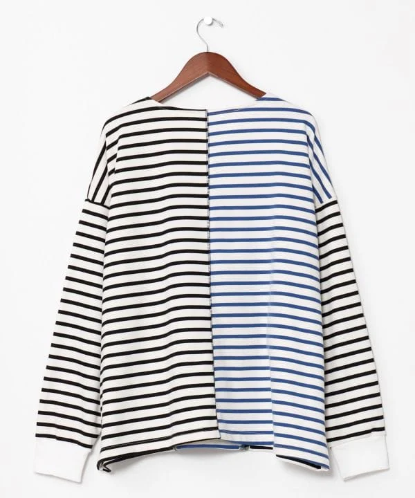 Haut patchwork rayé pour homme