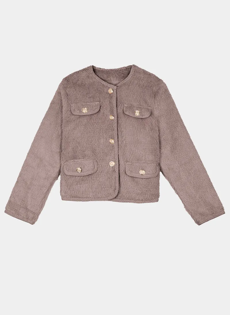 VESTE CATHIE taupe