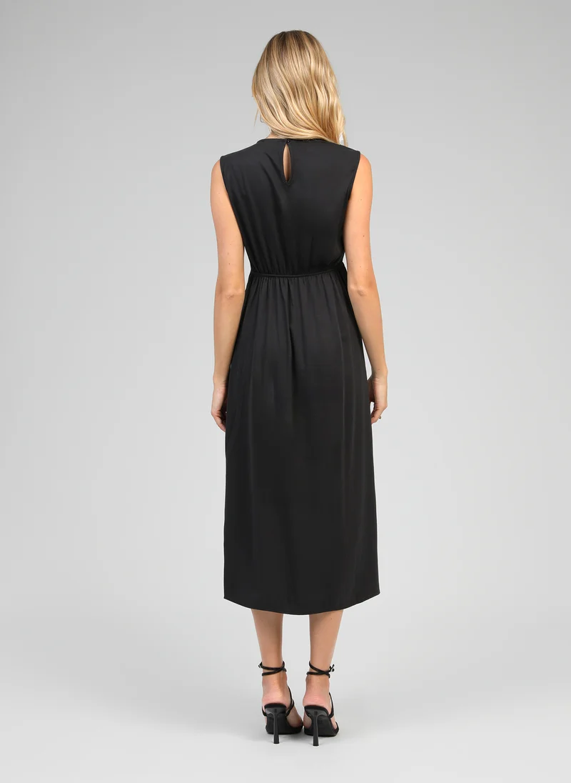 ROBE LONGUE MALEONY carbone