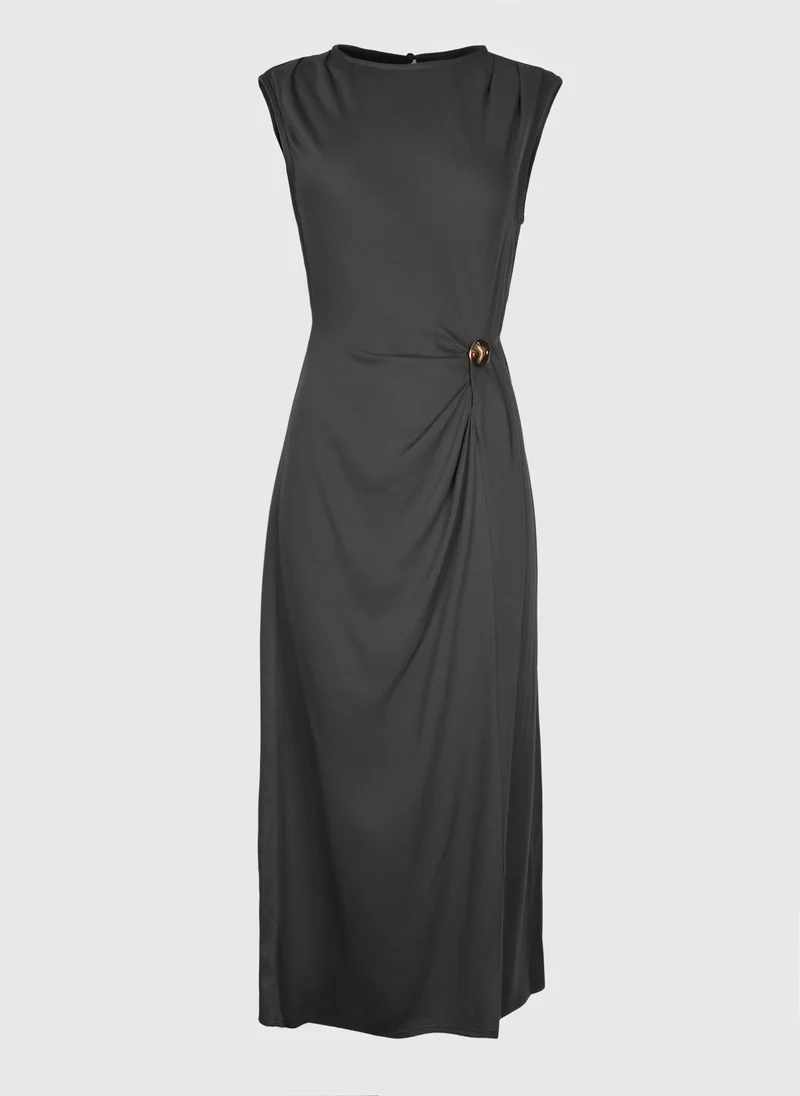 ROBE LONGUE MALEONY carbone