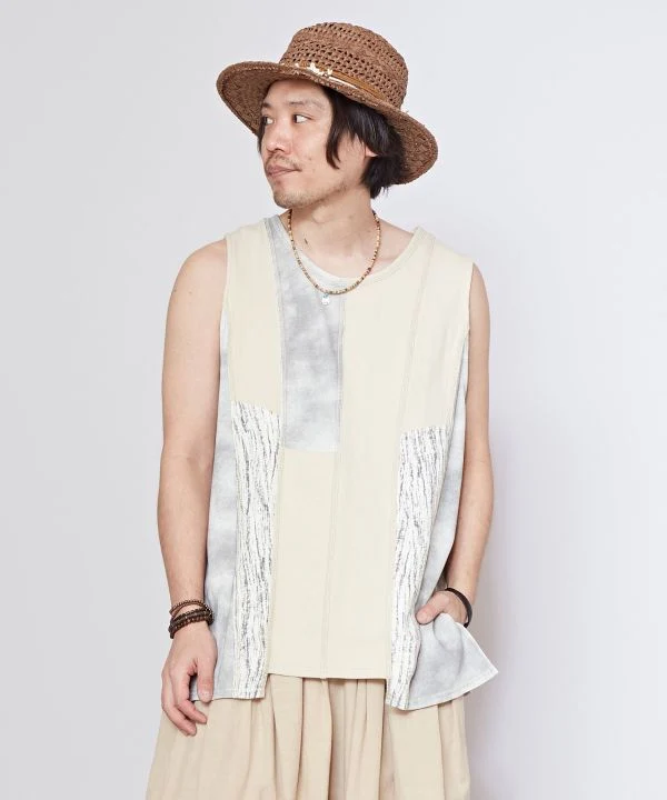 Débardeur patchwork pour homme