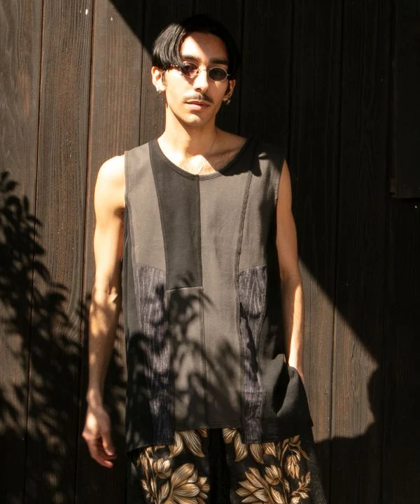 Débardeur patchwork pour homme