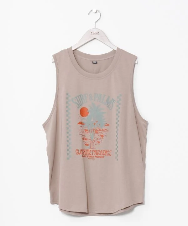 Débardeur graphique pour homme SURF＆Palms
