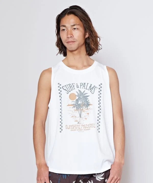 Débardeur graphique pour homme SURF＆Palms