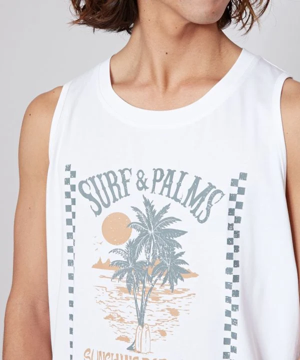 Débardeur graphique pour homme SURF＆Palms