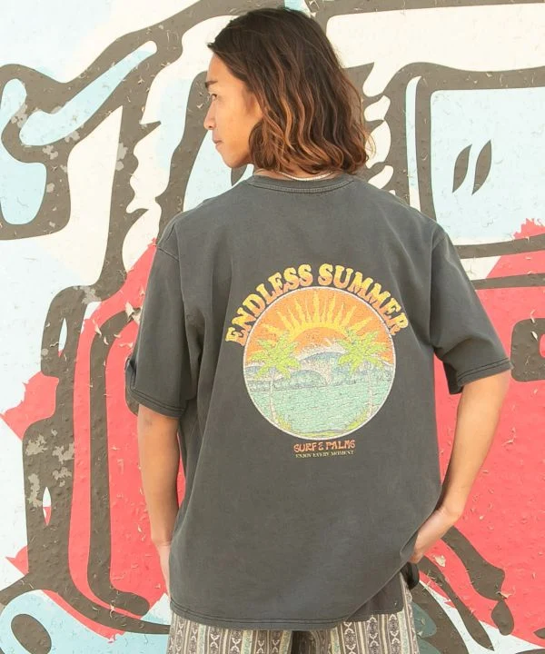 T-shirt graphique vintage pour homme SURF＆Palms