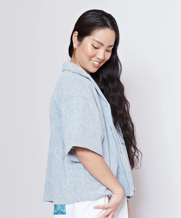 Chemise en velours côtelé doux SURF＆Palms