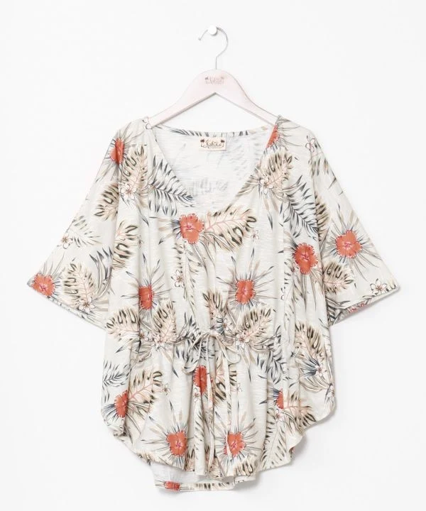Haut poncho Floral Resort