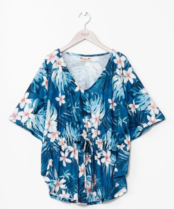 Haut poncho Floral Resort