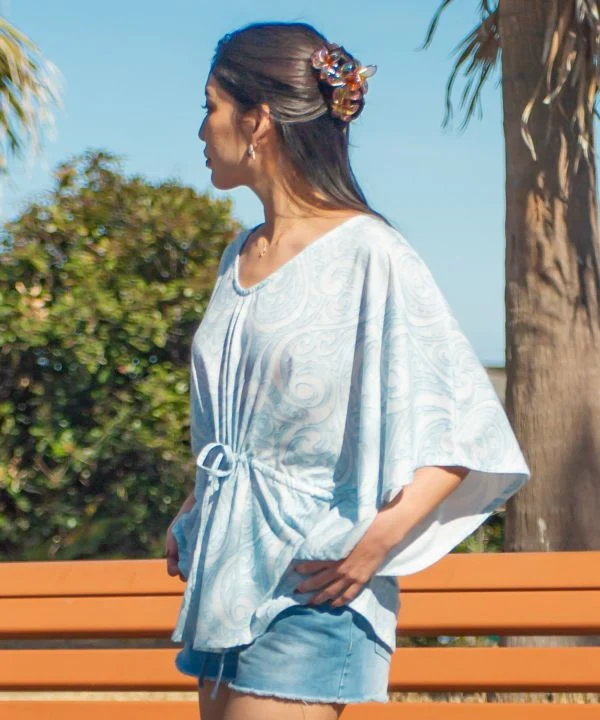 Haut poncho Floral Resort