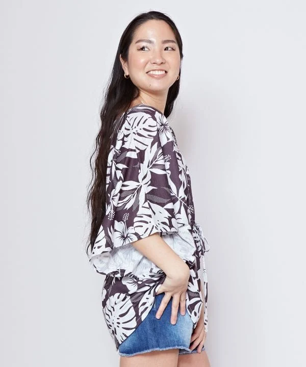 Haut poncho Floral Resort