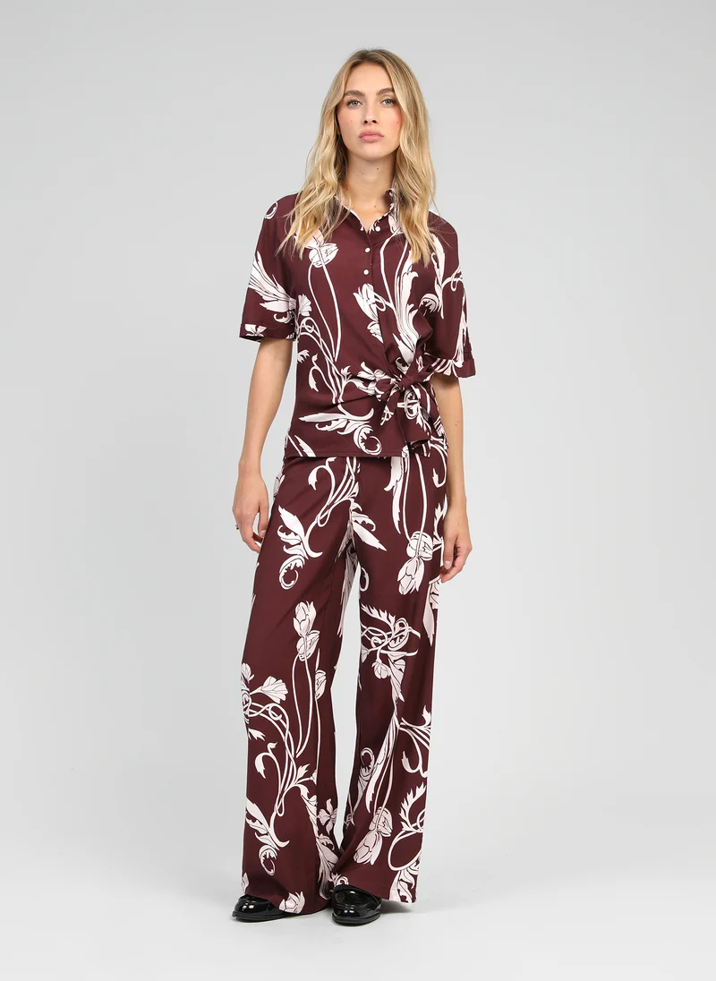 PANTALON PHLORA kriket bordeaux