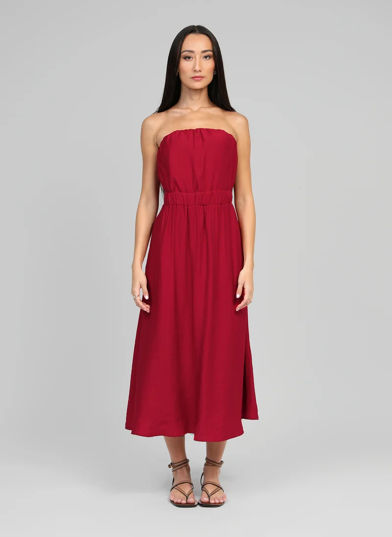 ROBE LONGUE MILIKA rouge