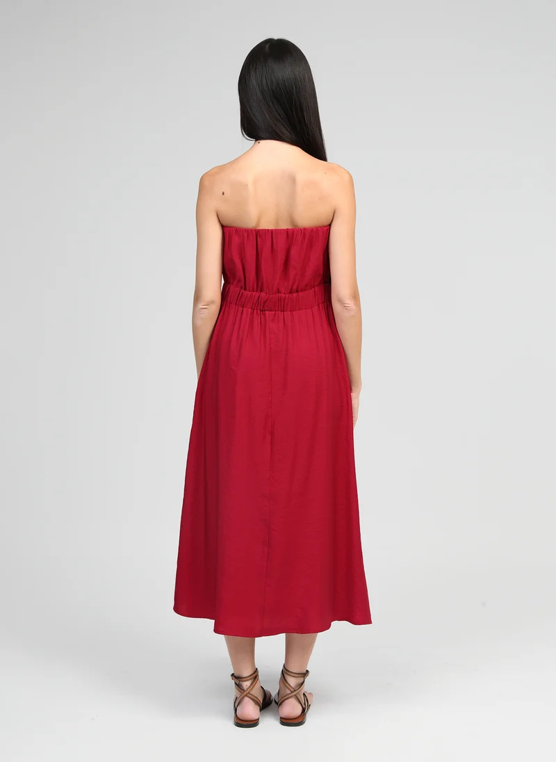 ROBE LONGUE MILIKA rouge