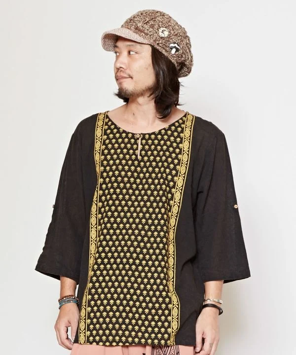 Haut Kurta en crêpe de coton