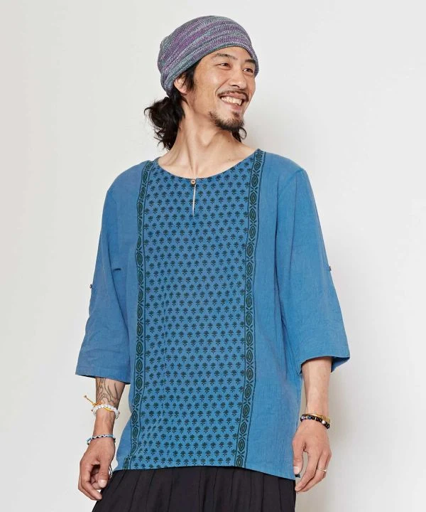 Haut Kurta en crêpe de coton